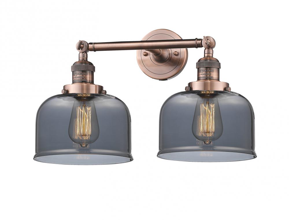Bell - 2 Light - 19 inch - Antique Copper - Adjustable Bath Vanity Light