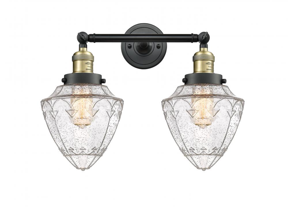Bullet - 2 Light - 18 inch - Black Antique Brass - Adjustable Bath Vanity Light