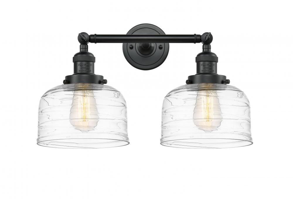 Bell - 2 Light - 19 inch - Matte Black - Adjustable Bath Vanity Light