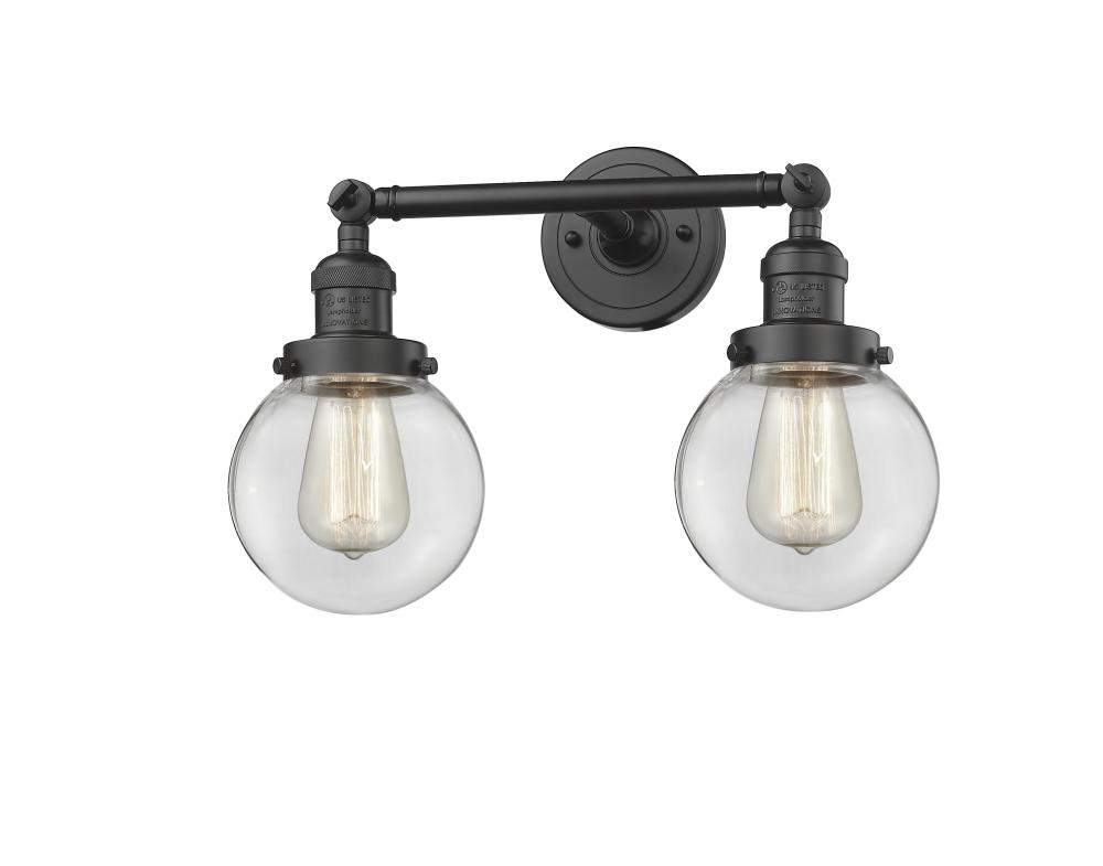 Beacon - 2 Light - 17 inch - Oil Rubbed Bronze - Adjustable Bath Vanity Light