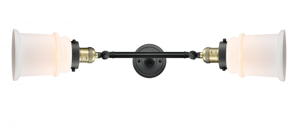 Canton - 2 Light - 6 inch - Black Antique Brass - Adjustable Bath Vanity Light