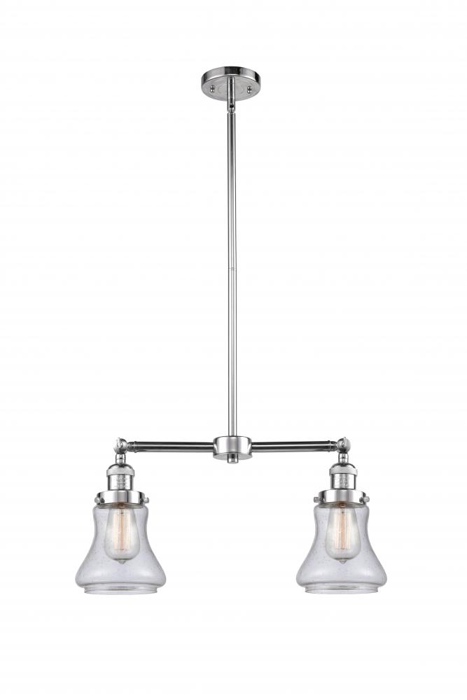 Bellmont - 2 Light - 21 inch - Polished Chrome - Stem Hung - Adjustable Island Light
