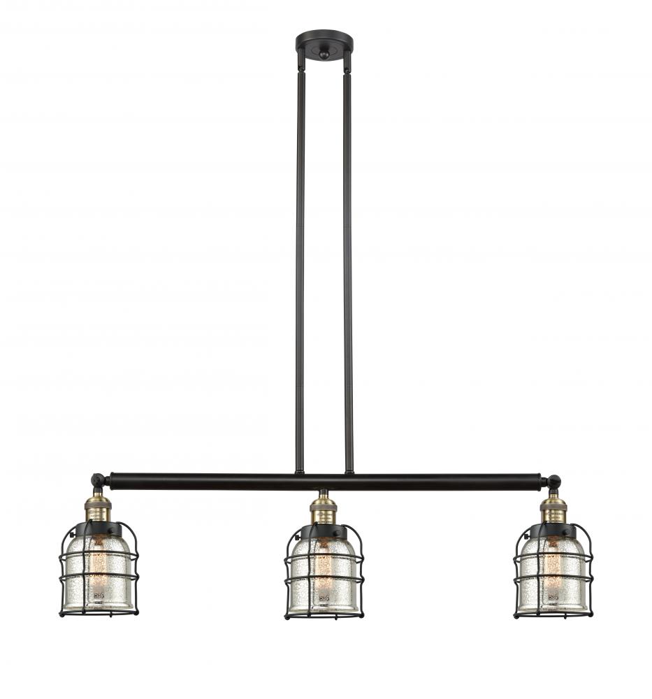 Bell Cage - 3 Light - 39 inch - Black Antique Brass - Stem Hung - Adjustable Island Light