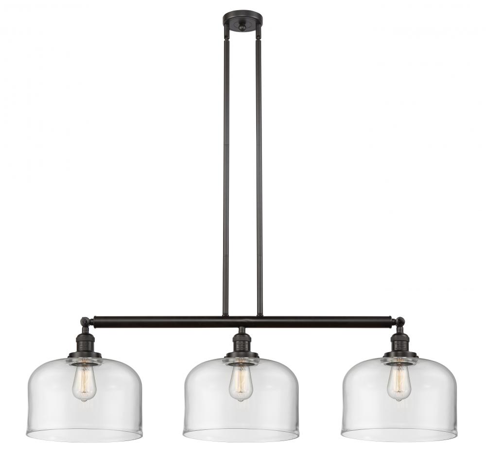 Bell - 3 Light - 42 inch - Oil Rubbed Bronze - Stem Hung - Adjustable Island Light