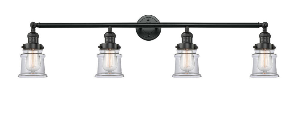 Canton - 4 Light - 42 inch - Matte Black - Adjustable Bath Vanity Light