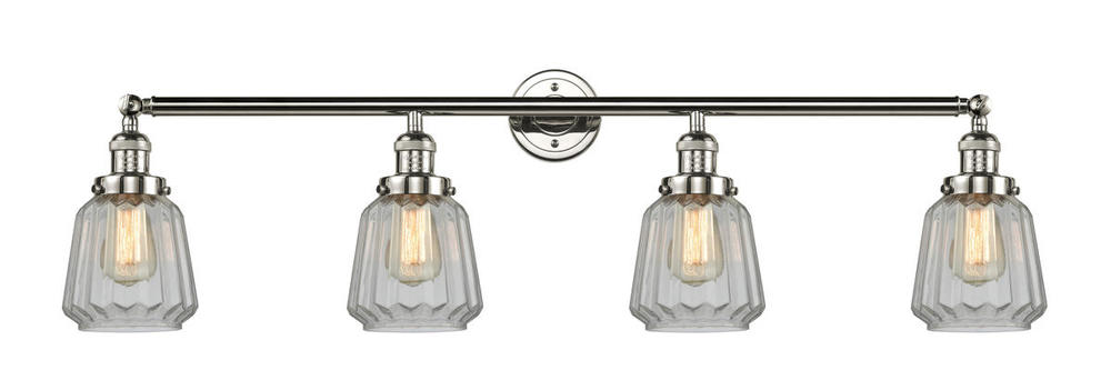 Chatham - 4 Light - 42 inch - Polished Nickel - Adjustable Bath Vanity Light
