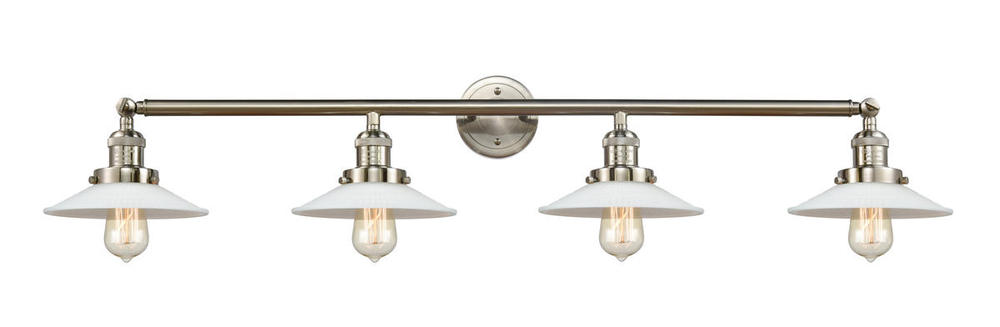 Halophane - 4 Light - 45 inch - Brushed Satin Nickel - Adjustable Bath Vanity Light