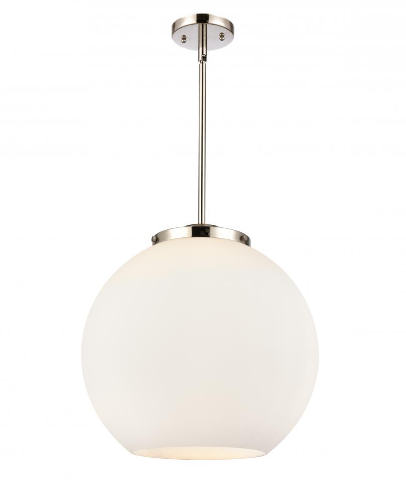 Athens - 3 Light - 16 inch - Polished Nickel - Cord hung - Pendant