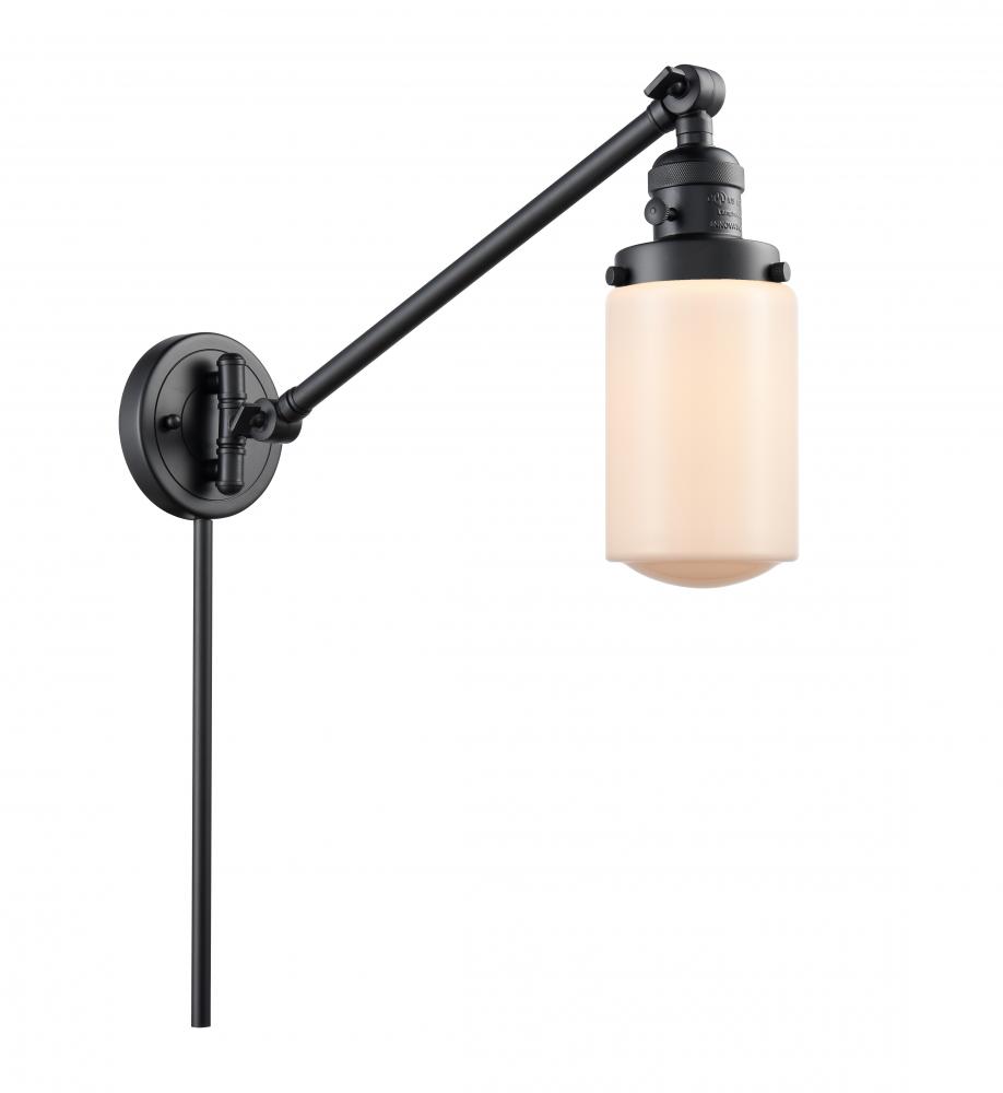 Dover - 1 Light - 5 inch - Matte Black -Adjustable Swing Arm