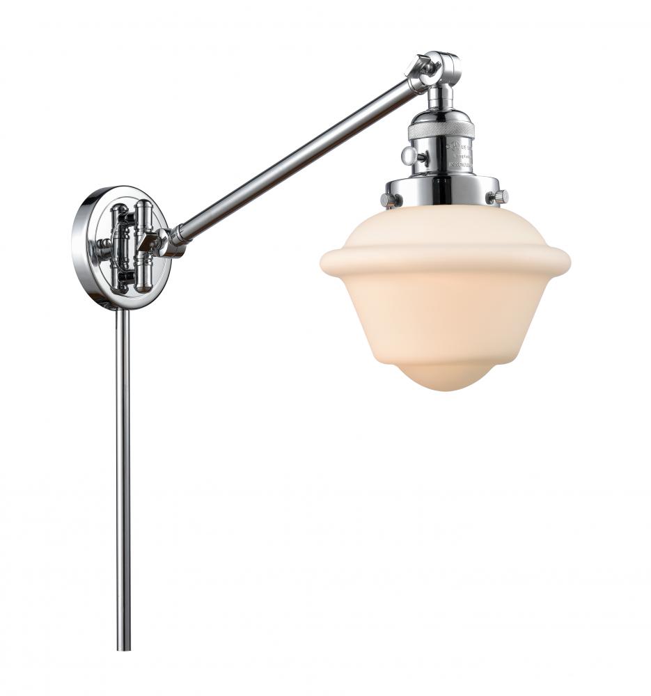 Oxford - 1 Light - 8 inch - Polished Chrome -Adjustable Swing Arm