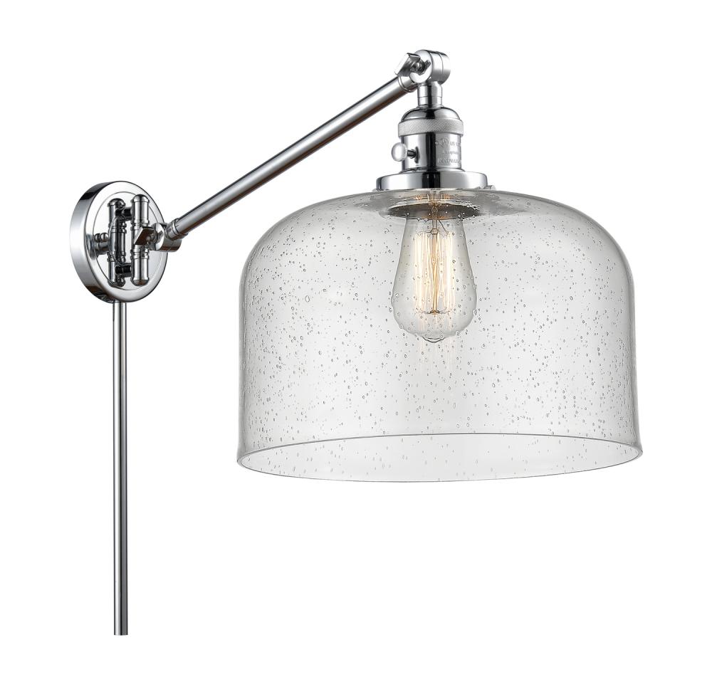 Bell - 1 Light - 12 inch - Polished Chrome -Adjustable Swing Arm