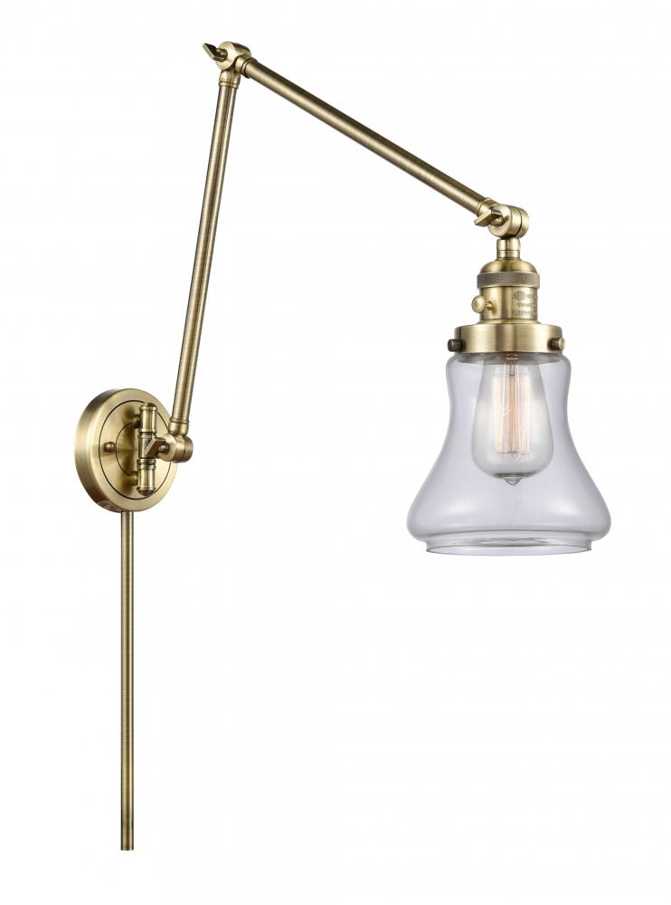 Bellmont - 1 Light - 8 inch - Antique Brass -Adjustable Swing Arm
