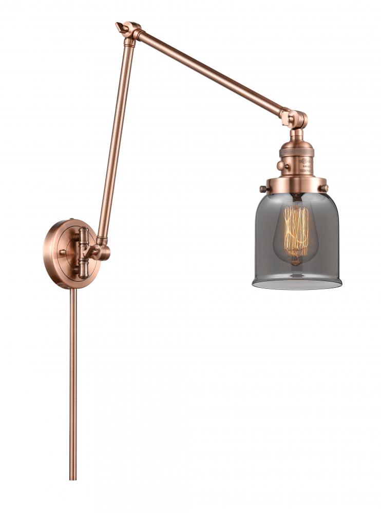 Bell - 1 Light - 8 inch - Antique Copper -Adjustable Swing Arm