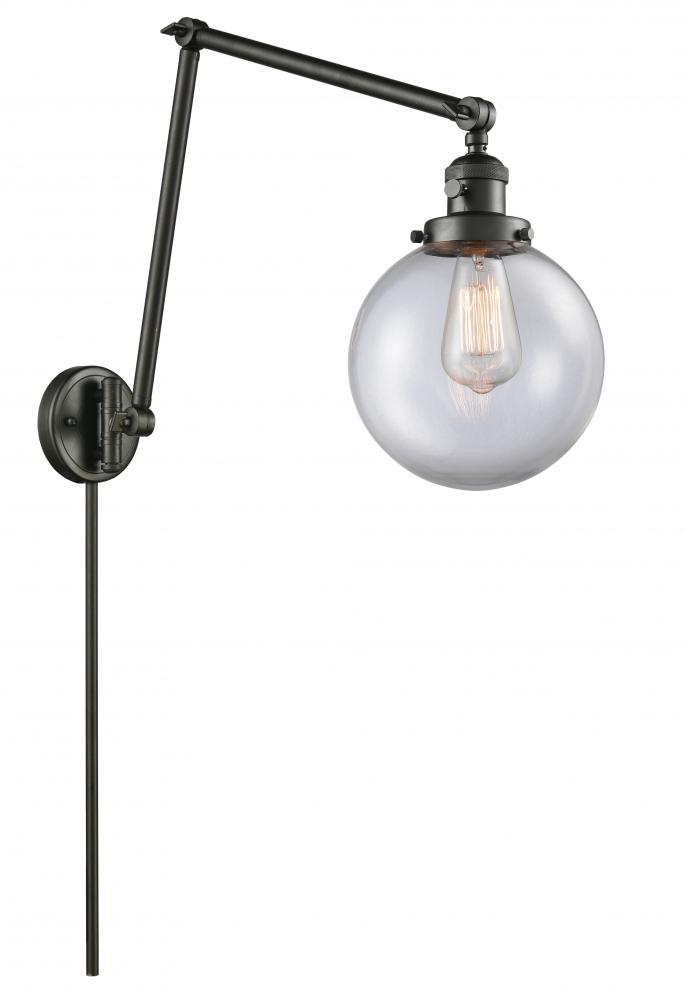 Beacon - 1 Light - 8 inch - Oil Rubbed Bronze -Adjustable Swing Arm