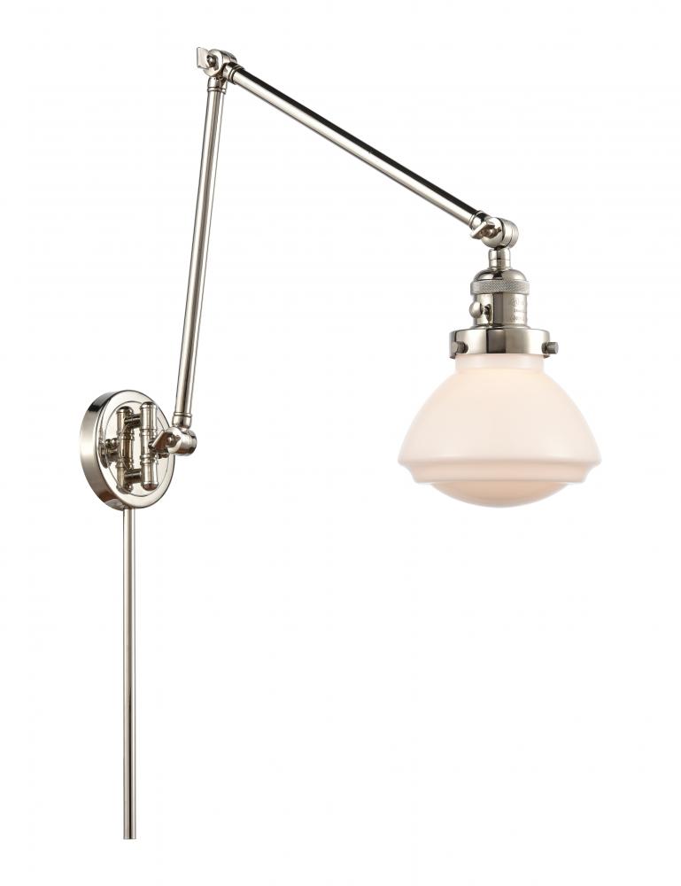 Olean - 1 Light - 9 inch - Polished Nickel -Adjustable Swing Arm