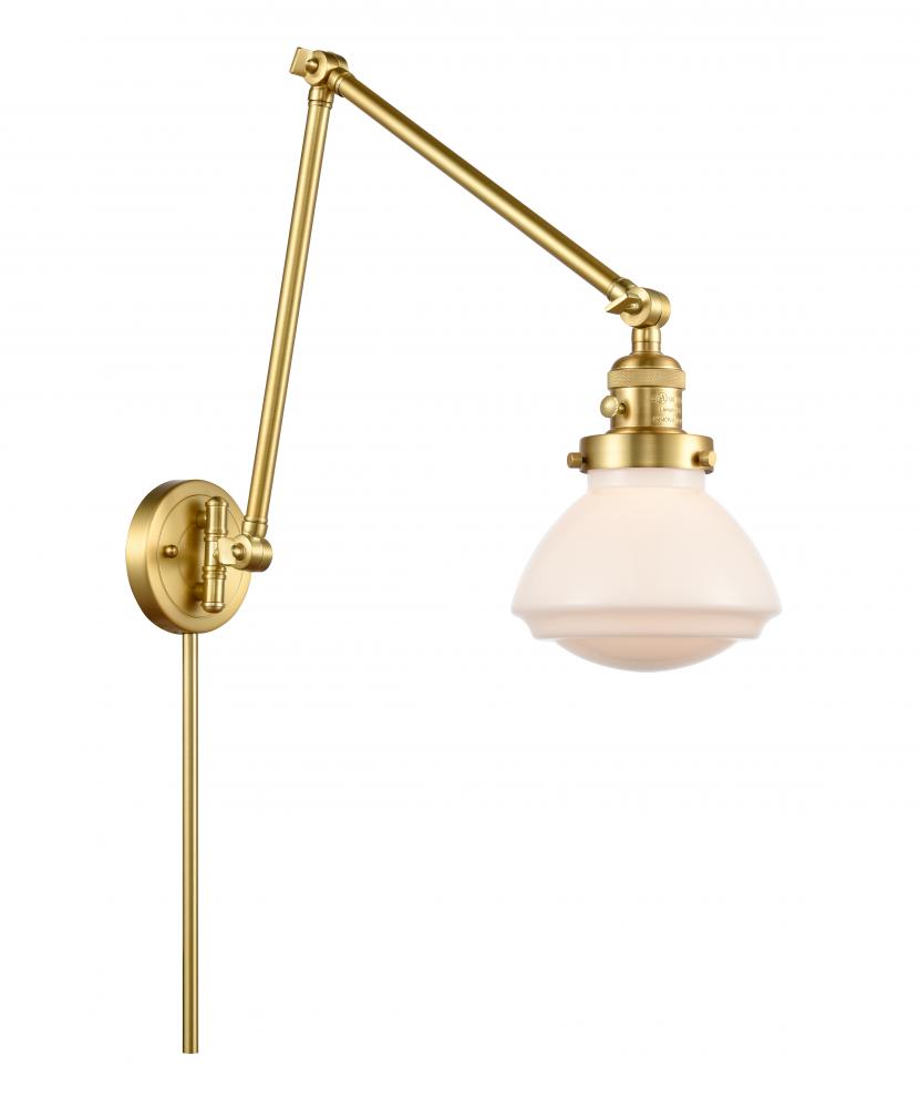 Olean - 1 Light - 9 inch - Satin Gold -Adjustable Swing Arm