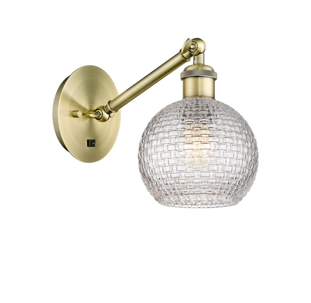 Athens - 1 Light - 6 inch - Antique Brass - Adjustable Sconce