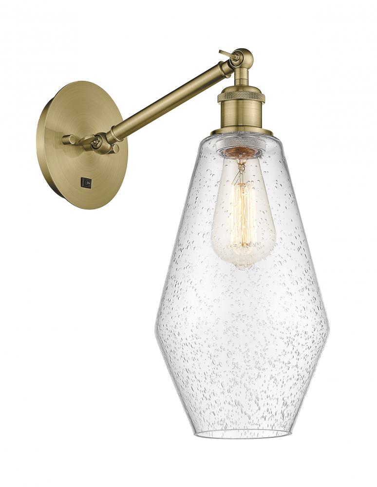 Cindyrella - 1 Light - 7 inch - Antique Brass - Adjustable Sconce
