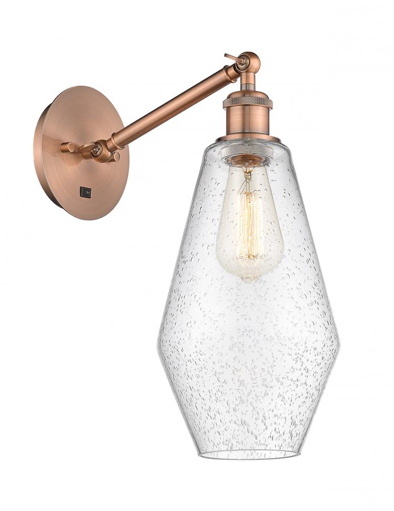Cindyrella - 1 Light - 7 inch - Antique Copper - Adjustable Sconce