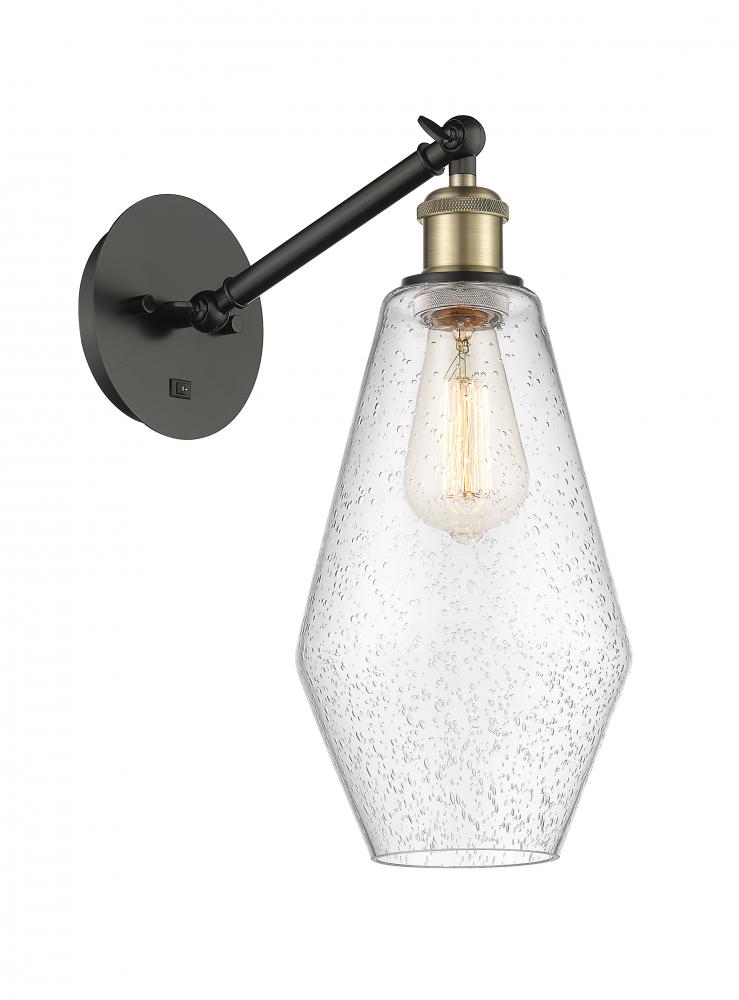 Cindyrella - 1 Light - 7 inch - Black Antique Brass - Adjustable Sconce