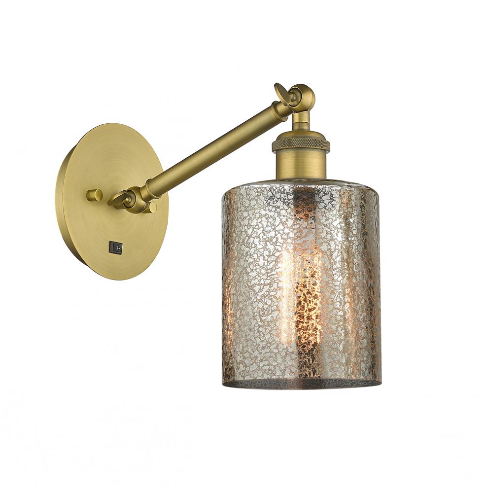 Cobbleskill - 1 Light - 5 inch - Brushed Brass - Adjustable Sconce