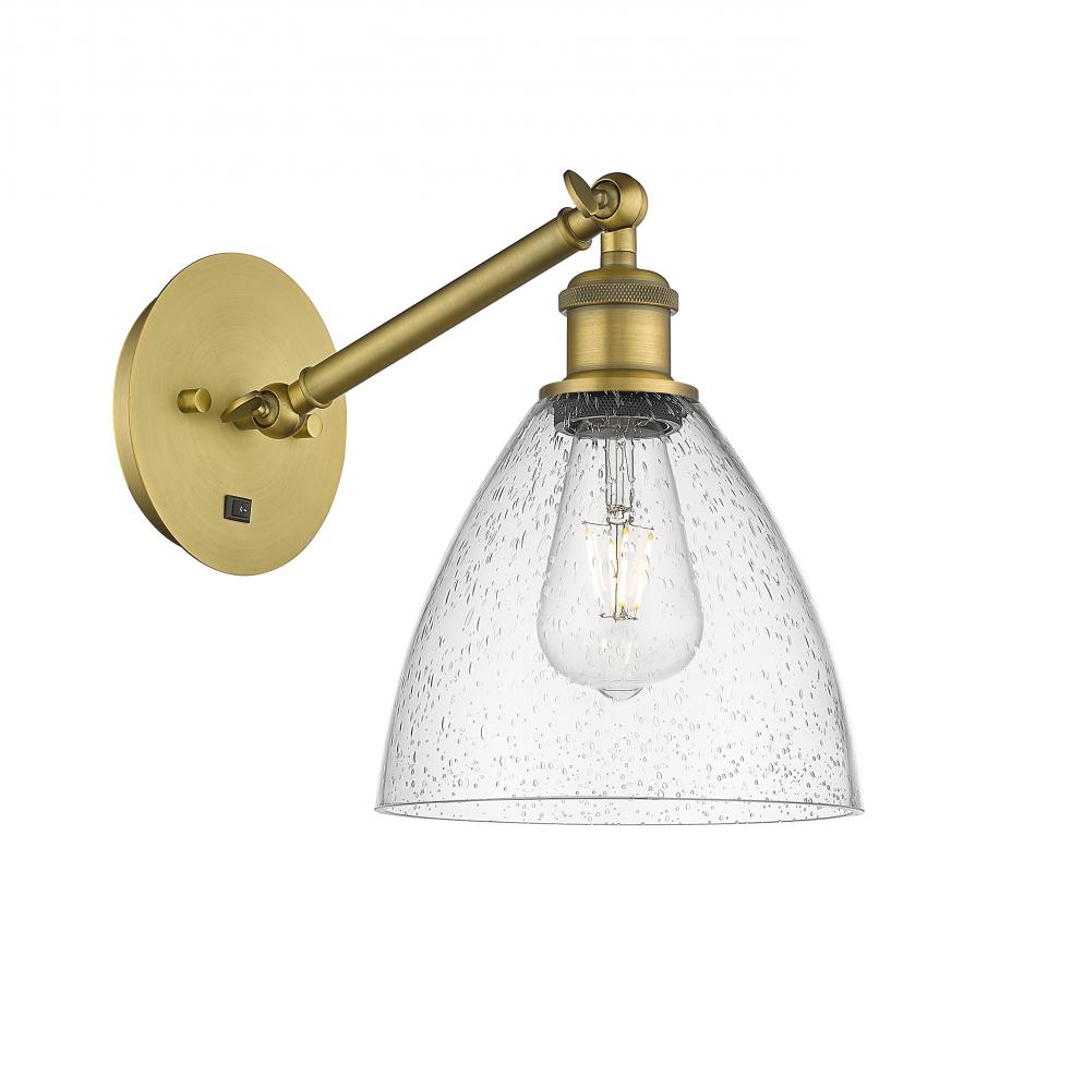 Bristol - 1 Light - 8 inch - Brushed Brass - Adjustable Sconce