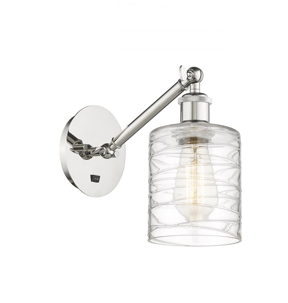 Cobbleskill - 1 Light - 5 inch - Polished Nickel - Adjustable Sconce