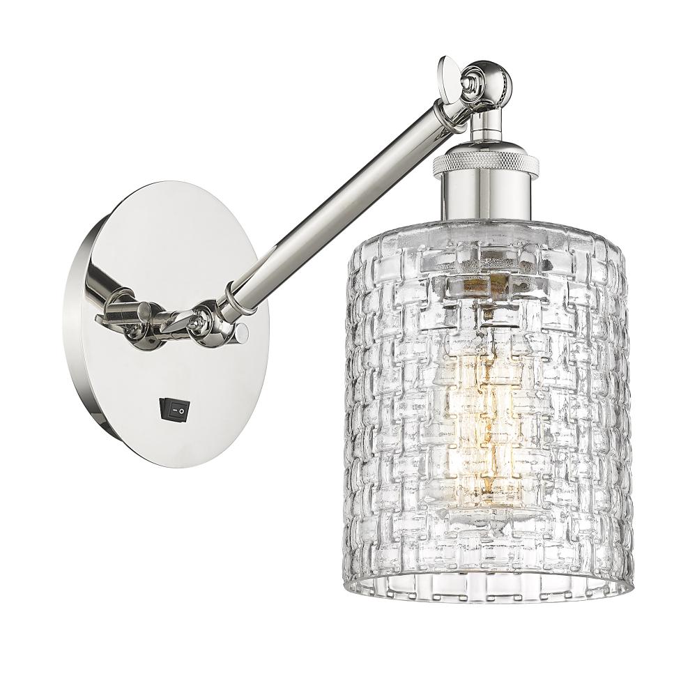 Cobbleskill - 1 Light - 5 inch - Polished Nickel - Adjustable Sconce