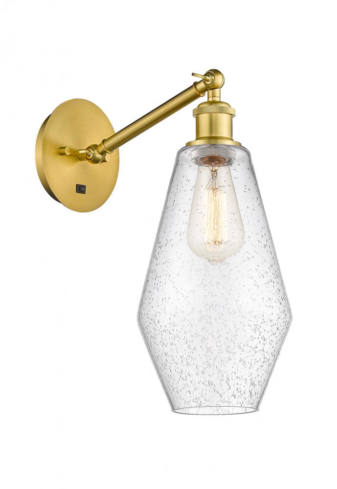 Cindyrella - 1 Light - 7 inch - Satin Gold - Adjustable Sconce