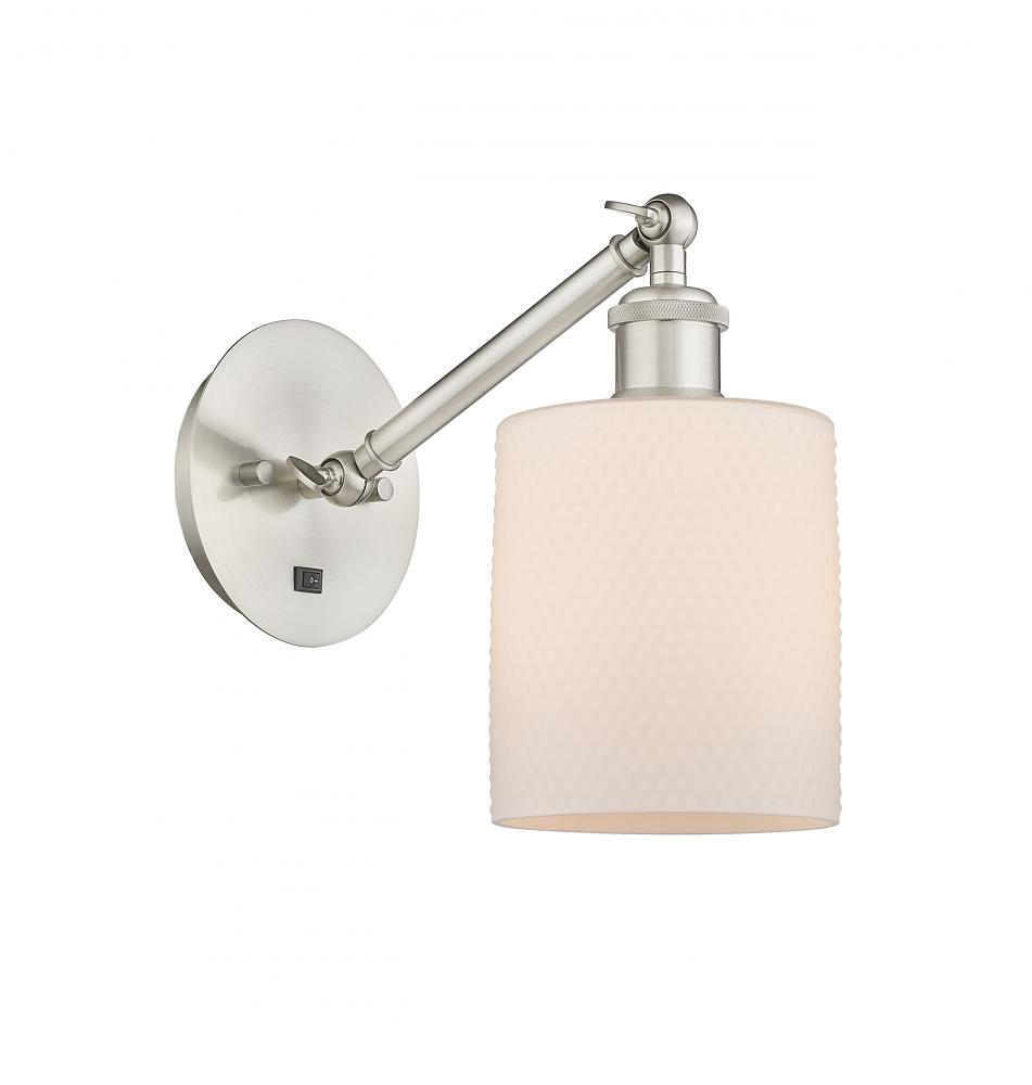 Cobbleskill - 1 Light - 5 inch - Brushed Satin Nickel - Adjustable Sconce