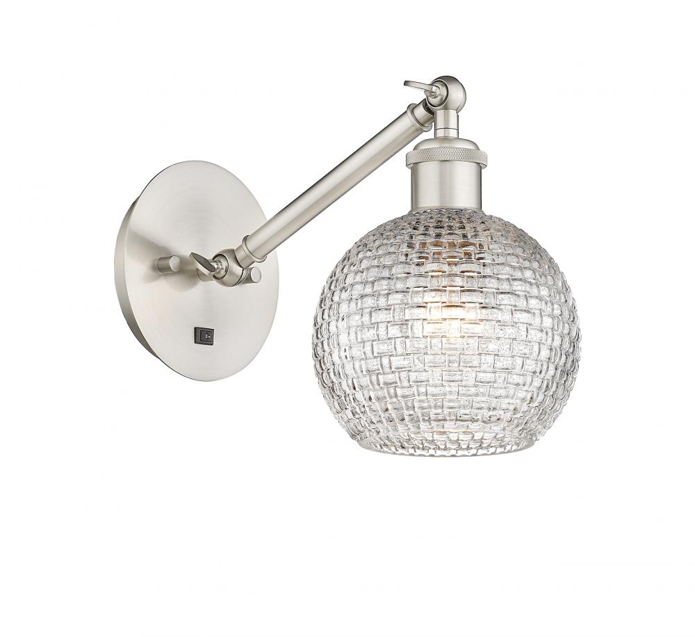 Athens - 1 Light - 6 inch - Brushed Satin Nickel - Adjustable Sconce