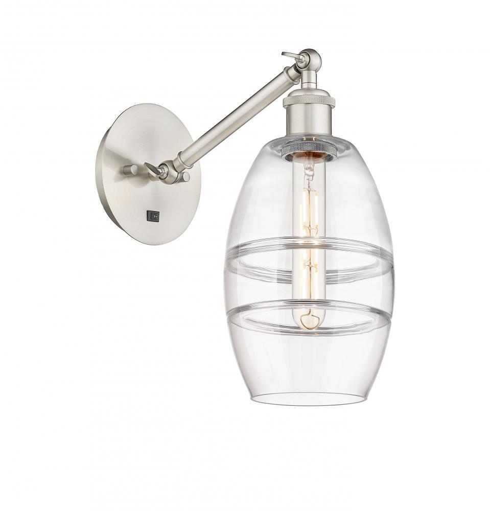 Vaz - 1 Light - 6 inch - Brushed Satin Nickel - Adjustable Sconce