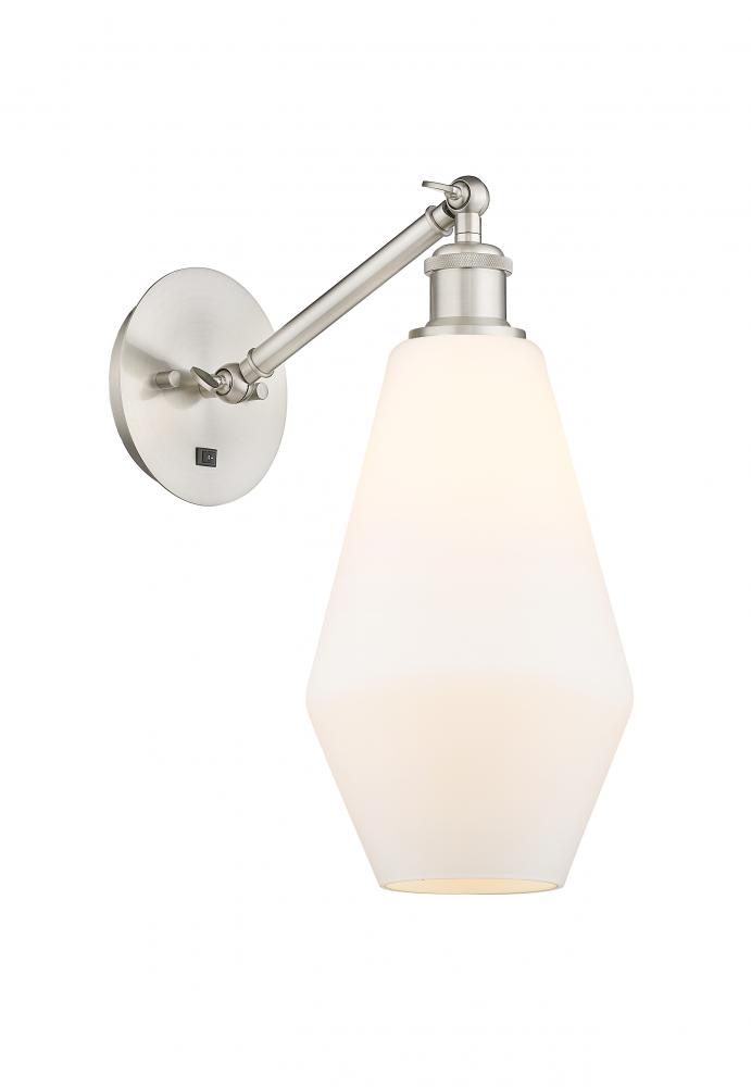 Cindyrella - 1 Light - 7 inch - Brushed Satin Nickel - Adjustable Sconce