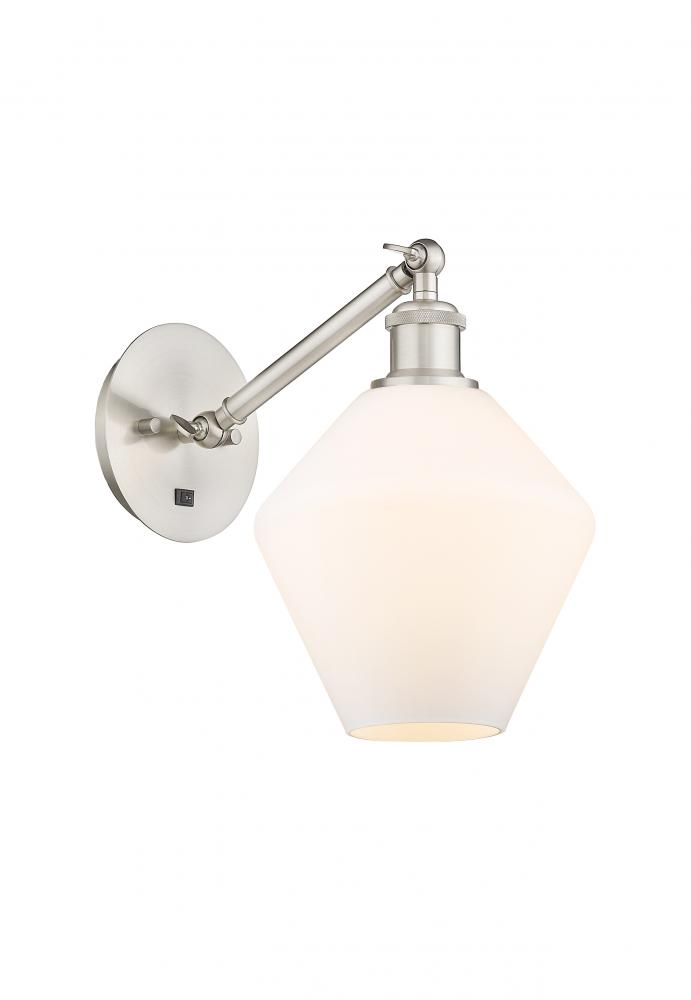 Cindyrella - 1 Light - 8 inch - Brushed Satin Nickel - Adjustable Sconce