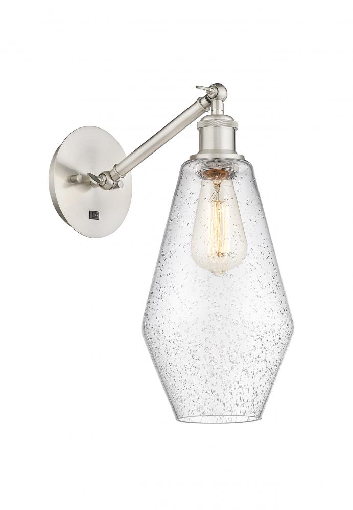 Cindyrella - 1 Light - 7 inch - Brushed Satin Nickel - Adjustable Sconce
