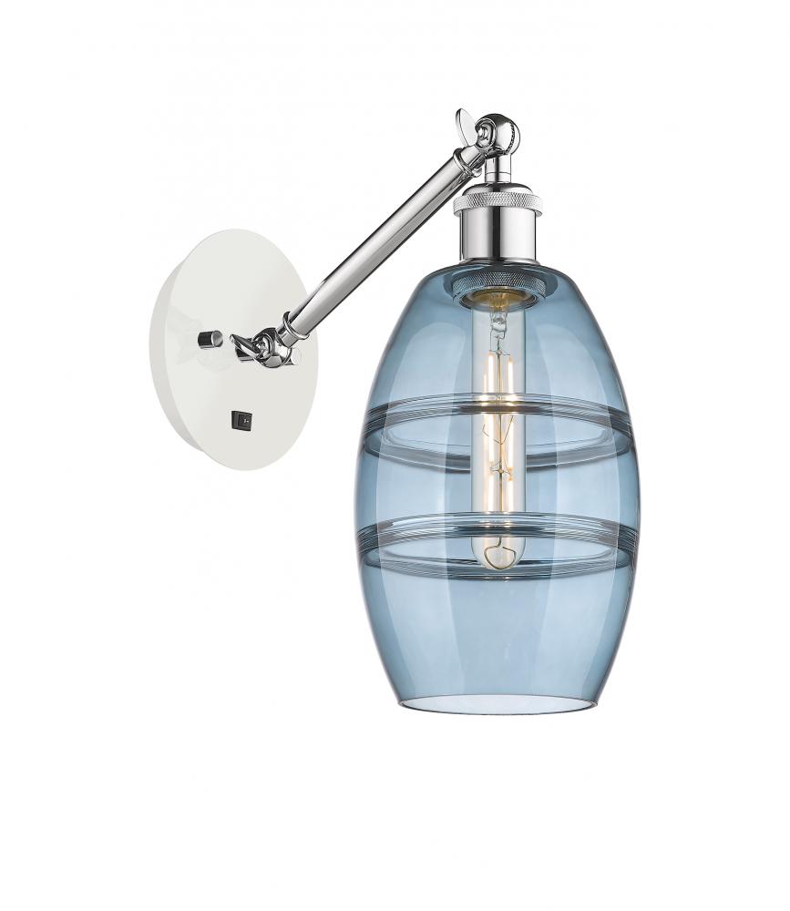 Vaz - 1 Light - 6 inch - White Polished Chrome - Adjustable Sconce