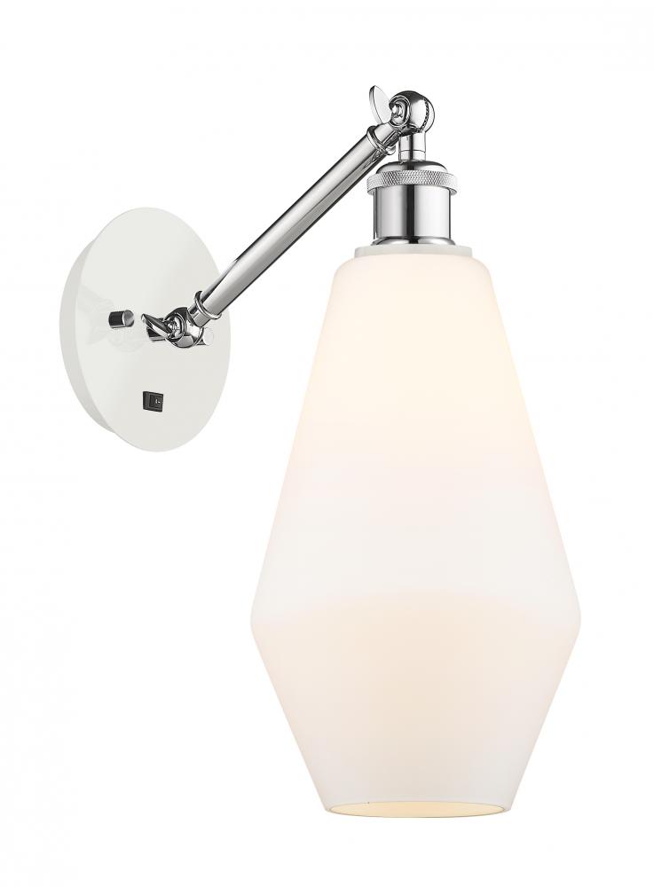 Cindyrella - 1 Light - 7 inch - White Polished Chrome - Adjustable Sconce