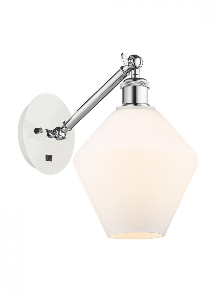 Cindyrella - 1 Light - 8 inch - White Polished Chrome - Adjustable Sconce