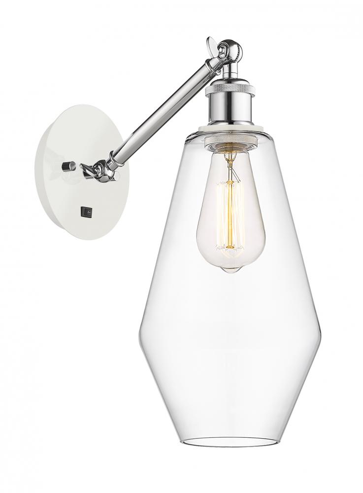 Cindyrella - 1 Light - 7 inch - White Polished Chrome - Adjustable Sconce