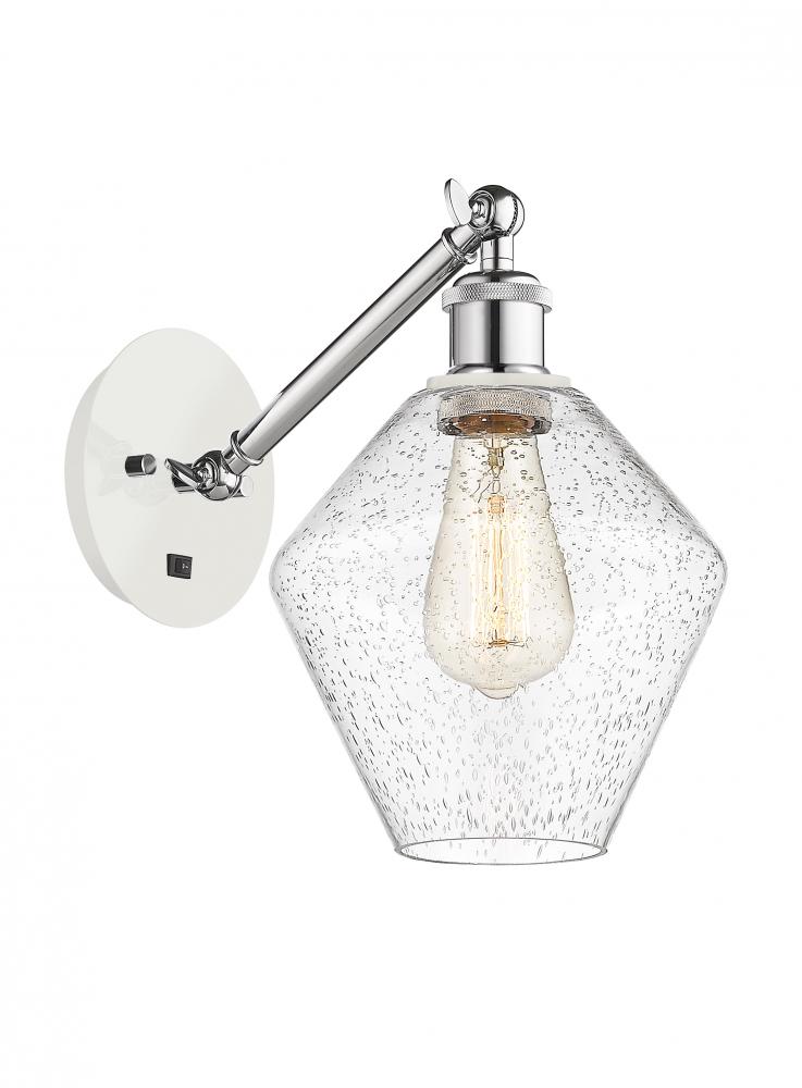 Cindyrella - 1 Light - 8 inch - White Polished Chrome - Adjustable Sconce