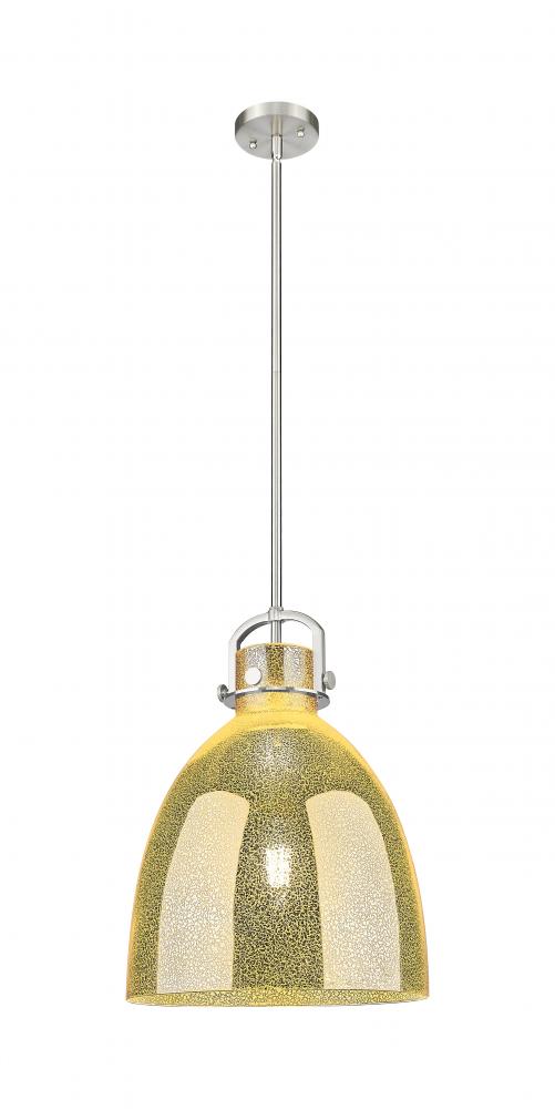 Newton Bell - 1 Light - 14 inch - Satin Nickel - Pendant