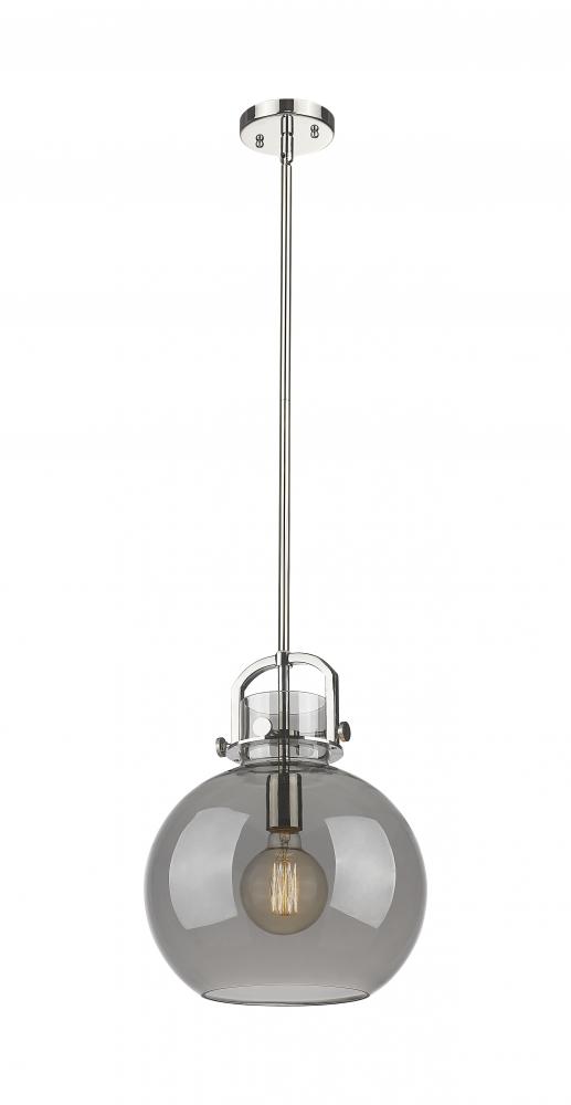 Newton Sphere - 1 Light - 12 inch - Polished Nickel - Mini Pendant