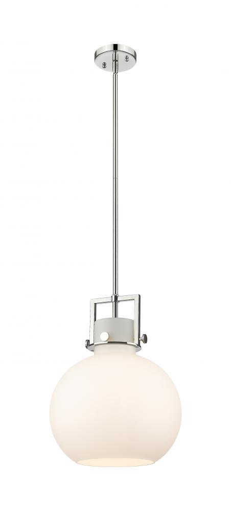 Newton Sphere - 1 Light - 12 inch - Polished Nickel - Mini Pendant