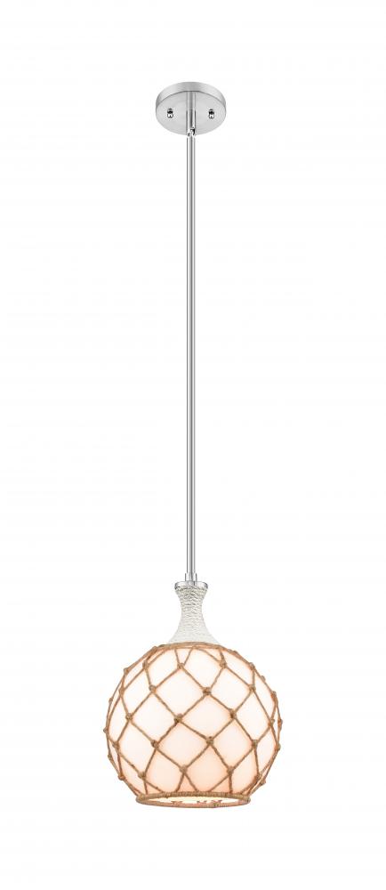 Astor - 1 Light - 10 inch - Brushed Satin Nickel - Mini Pendant