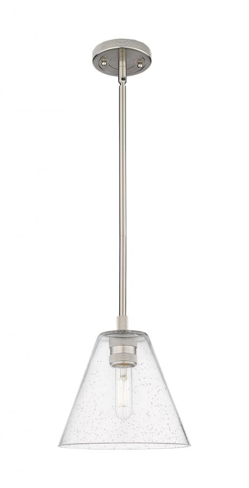 Crown Point - 1 Light - 8 inch - Satin Nickel - Pendant