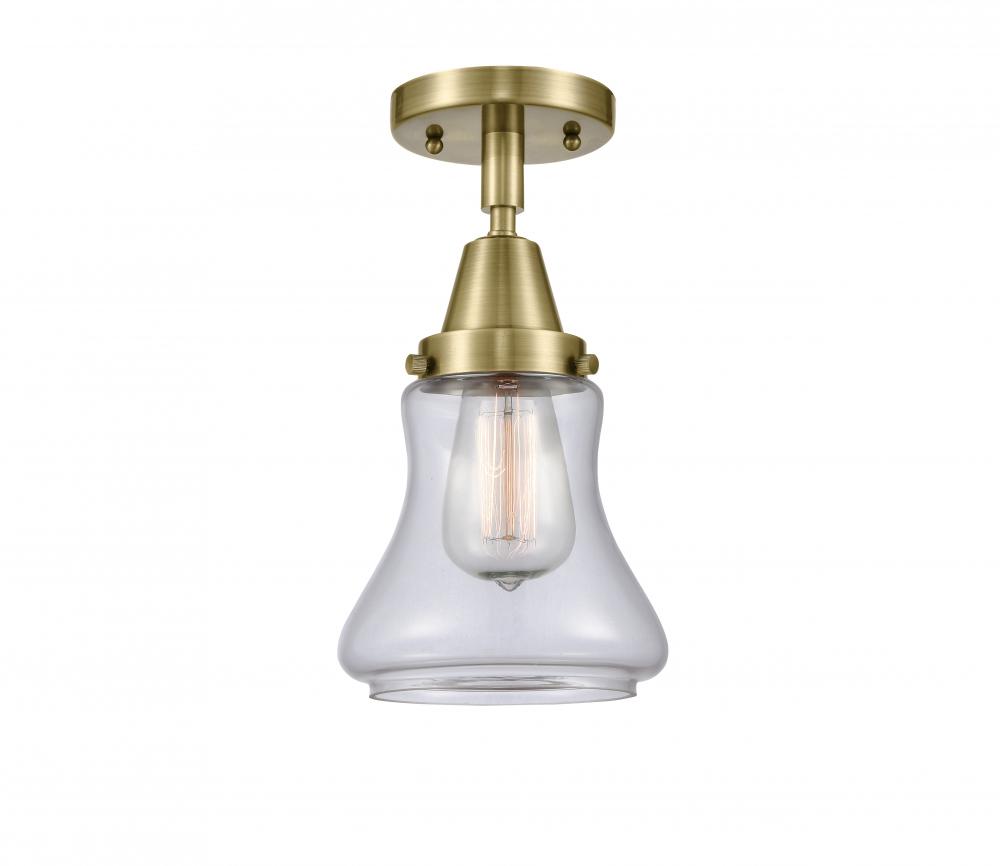 Bellmont - 1 Light - 6 inch - Antique Brass - Flush Mount