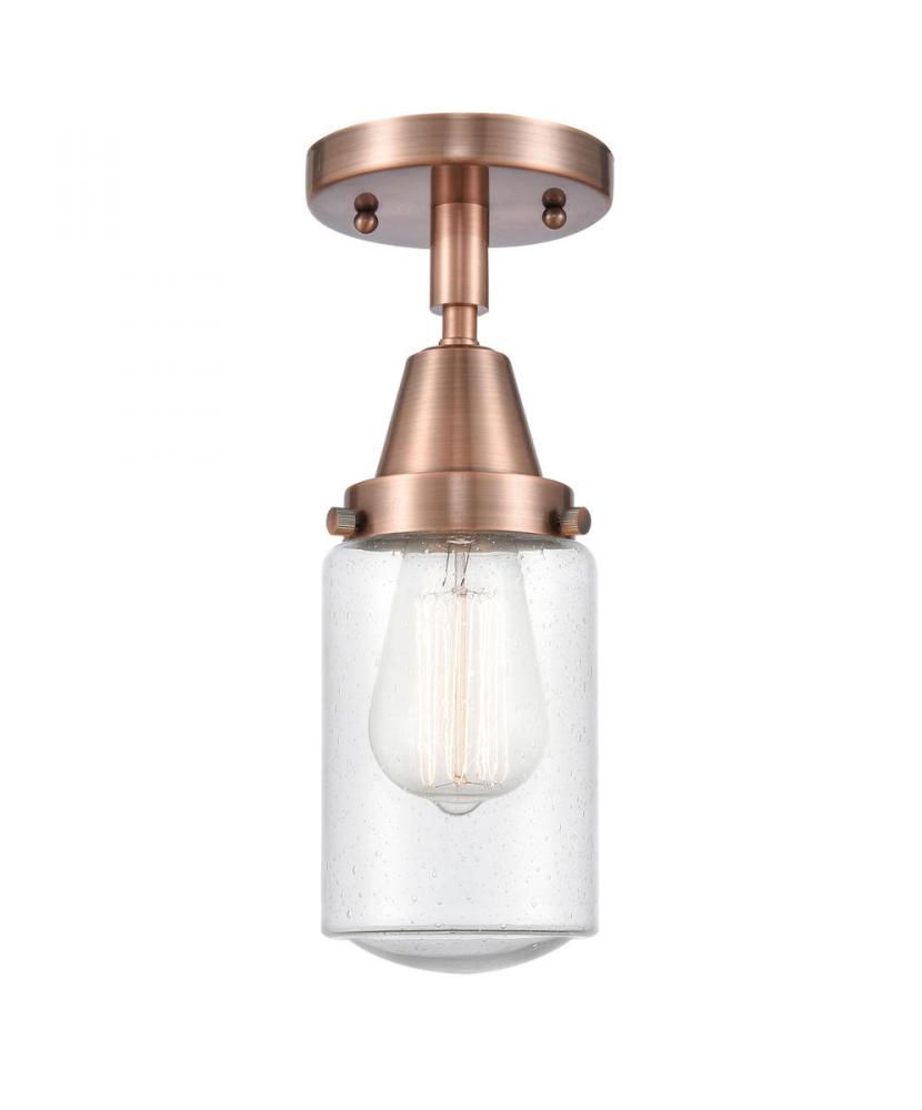 Dover - 1 Light - 5 inch - Antique Copper - Flush Mount
