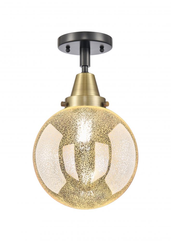 Beacon - 1 Light - 8 inch - Black Antique Brass - Flush Mount