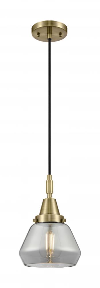 Fulton - 1 Light - 7 inch - Antique Brass - Mini Pendant