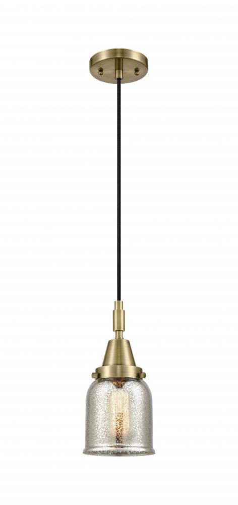 Bell - 1 Light - 5 inch - Antique Brass - Mini Pendant